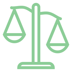 Cartoon scale icon